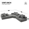 [VIDEO provided][New] Oversized Modular L Shaped Sectional Sofa,Luxury Boucle Floor Couch Set,Convertible Compressed Couch