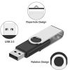 Black 64G Rotating USB Flash Drive High-Speed USB Flash Drive Hot Selling Portable Computer USB Flash Drive USB 2.0 Memory Stick