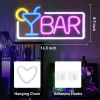 1pc LED Bar Neon Sign, USB & Batteries Powered Neon Light