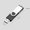 Black 64G Rotating USB Flash Drive High-Speed USB Flash Drive Hot Selling Portable Computer USB Flash Drive USB 2.0 Memory Stick