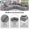 [VIDEO provided][New] Oversized Modular L Shaped Sectional Sofa,Luxury Boucle Floor Couch Set,Convertible Compressed Couch