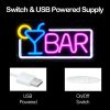 1pc LED Bar Neon Sign, USB & Batteries Powered Neon Light