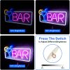 1pc LED Bar Neon Sign, USB & Batteries Powered Neon Light