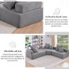 [VIDEO provided][New] Oversized Modular L Shaped Sectional Sofa,Luxury Boucle Floor Couch Set,Convertible Compressed Couch