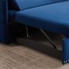 MH" Sleeper Sofa Bed w/USB Port, 3-in-1 adjustable sleeper with pull-out bed, 2 lumbar pillows and side pocket