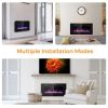 36 Inch Ultra Thin Wall Mounted Electric Fireplace
