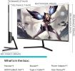 Sansui Computer Monitors 27 inch 100Hz IPS USB Type-C FHD 1080P HDR10 Built-in Speakers HDMI DP Game RTS/FPS tilt Adjustable for Working and Gaming (E
