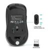 Rii RM200 Wireless Mouse,2.4G Wireless Mouse 5 Buttons Rechargeable Mobile Optical Mouse with USB Nano Receiver,3 Adjustable DPI Levels