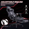 Video Game Chairs for Adults, PU Leather Gaming Chair with Footrest, 360¬∞Swivel Adjustable Lumbar Pillow Gamer Chair, Comfortable Computer Chair