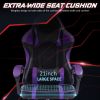 Video Game Chairs for Adults, PU Leather Gaming Chair with Footrest, 360¬∞Swivel Adjustable Lumbar Pillow Gamer Chair, Comfortable Computer Chair
