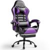 Ergonomic Gaming Chair for Adults, Comfortable Computer Chair for Heavy People, Adjustable Height Office Desk Chair with Wheels