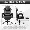 Ergonomic Gaming Chair for Adults, Comfortable Computer Chair for Heavy People, Adjustable Height Office Desk Chair with Wheels