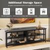 3-Tier Corner TV Stand for TVs up to 65 Inches with Charging Station