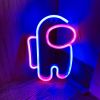 1pc, Neon Sign Space Man Shape Lamp, Size 9.8x6.8in(about 25x17.5cm) For Wall Decoration