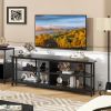 3-Tier Corner TV Stand for TVs up to 65 Inches with Charging Station
