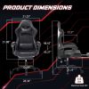 Video Game Chairs for Adults, PU Leather Gaming Chair with Footrest, 360¬∞Swivel Adjustable Lumbar Pillow Gamer Chair, Comfortable Computer Chair