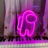 1pc, Neon Sign Space Man Shape Lamp, Size 9.8x6.8in(about 25x17.5cm) For Wall Decoration